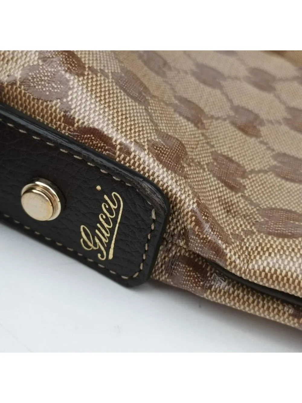 Gucci Abbey Brown Canvas Tote